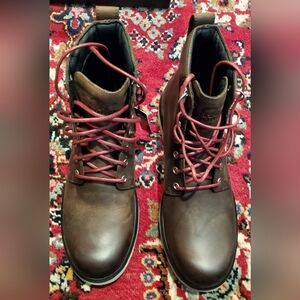 Sorel Mens Boots Dark Brown Size 9 Caribou Six Waterproof Leather